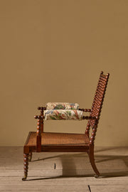 c.1900 English bobbin library chair