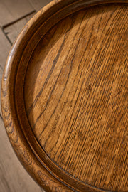 Early 19th century oak clover shaped side table
