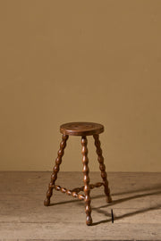 Mid century Bobbin legged stool