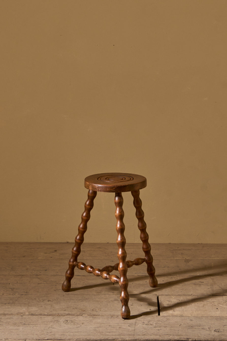 Mid century Bobbin legged stool