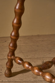 Mid century Bobbin legged stool