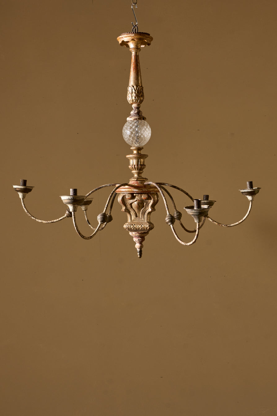 19th century pricket Candle chandelier
