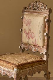 19th century Faux Bois side chair