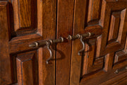 Mid 20th century Solid oak Brutalist Spanish sideboard
