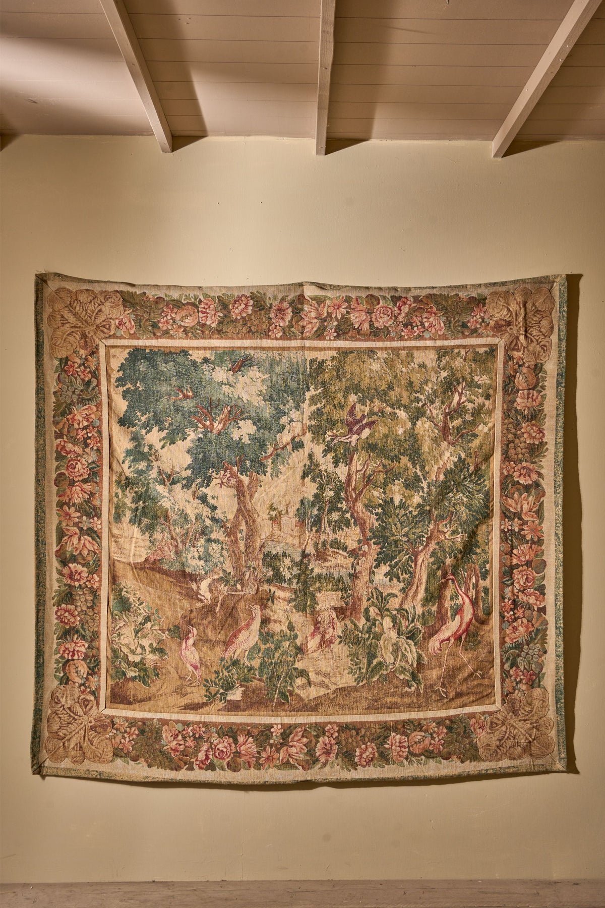 Large 19th century hanging tapestry