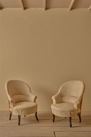 Pair of Neatly proportioned Napoleon III tub chairs