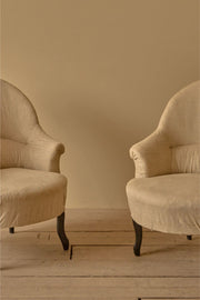 Pair of Neatly proportioned Napoleon III tub chairs