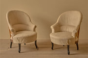 Pair of Neatly proportioned Napoleon III tub chairs