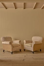 Pair of 1920's French club chairs