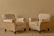 Pair of 1920's French club chairs