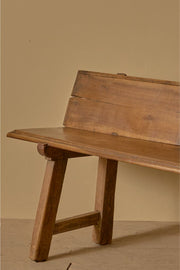 18th Century solid walnut Spanish hall bench