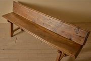 18th Century solid walnut Spanish hall bench