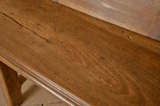 18th Century solid walnut Spanish hall bench