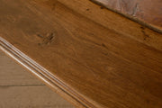18th Century solid walnut Spanish hall bench