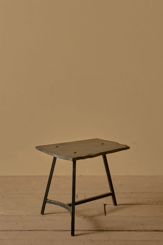 Mid century French steel and slate side table - TallBoy Interiors