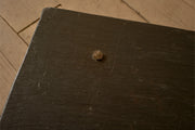 Mid century French steel and slate side table