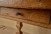 18th century Solid chestnut dining table