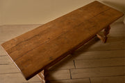 18th century Solid chestnut dining table