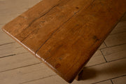 18th century Solid chestnut dining table