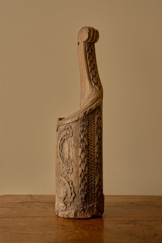 18th Century Carved Newel Post - TallBoy Interiors