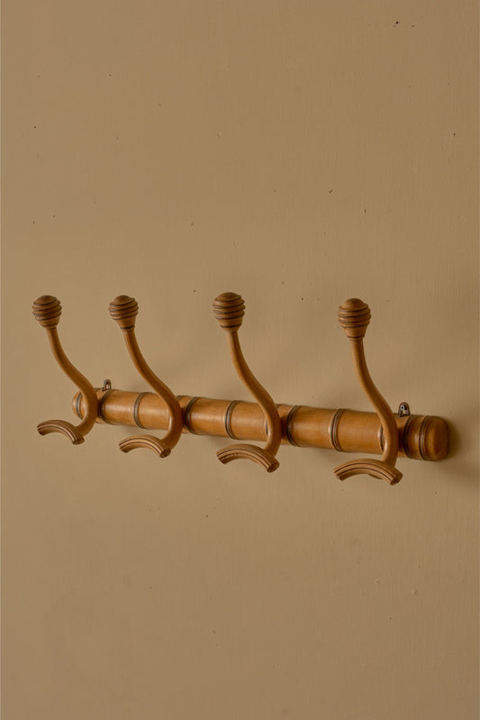 19th century French faux bamboo coat hook - TallBoy Interiors
