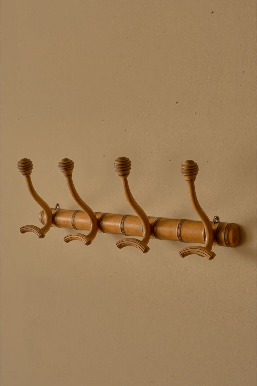 19th century French faux bamboo coat hook