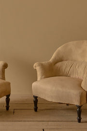 Pair of Napoleon III tub chairs