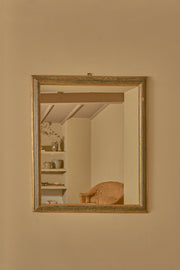 18th Century Italian faux marble painted framed mirror - No1