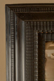 Large 19th century Italian Ebonised and faux tortoiseshell mirror - No1