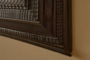 Large 19th century Italian Ebonised and faux tortoiseshell mirror - No1