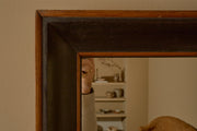 Early 19th century Italian two tone ebonised box mirror - No4