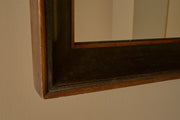 Early 19th century Italian two tone ebonised box mirror - No4