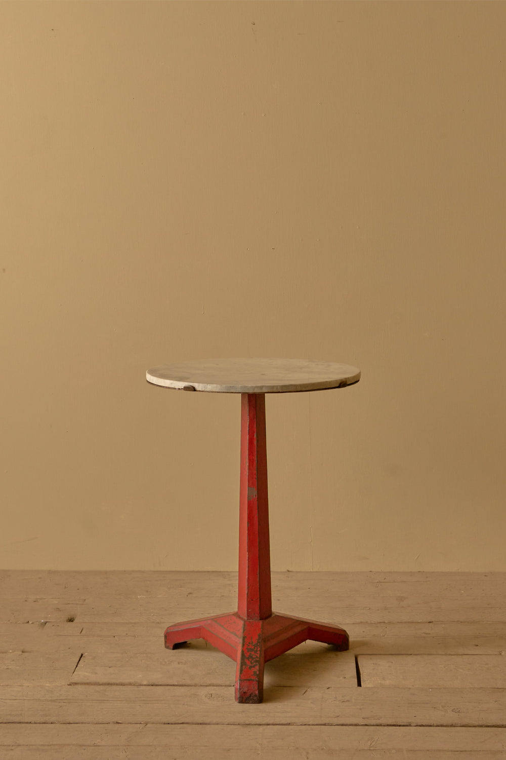 Art Deco steel and marble bistro table - TallBoy Interiors