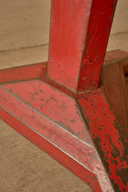 Art Deco steel and marble bistro table