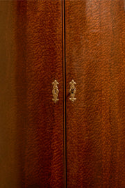 Georgian plum pudding mahogany corner cupboard