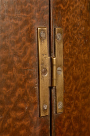 Georgian plum pudding mahogany corner cupboard