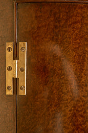 Georgian plum pudding mahogany corner cupboard