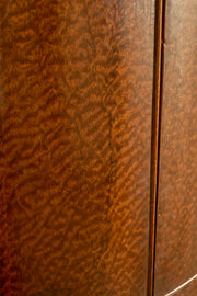 Georgian plum pudding mahogany corner cupboard
