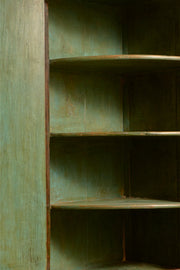 Georgian plum pudding mahogany corner cupboard