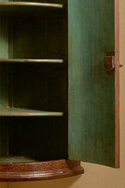 Georgian plum pudding mahogany corner cupboard