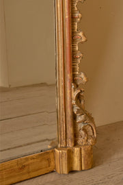 Very large 19th century gilt overmantel mirror