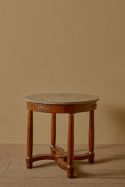 19th century French empire grey marble Gueridon table