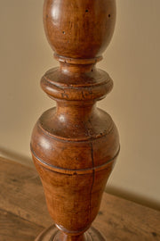 Pair of large 17th Century Italian walnut candle sticks
