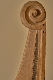 Large 18th century carved oak newel post