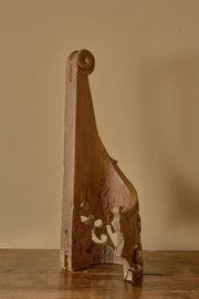 Large 18th century carved oak newel post