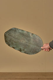 Mid 20th century verdigris copper, leaf tray
