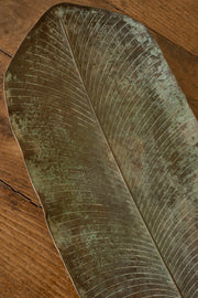Mid 20th century verdigris copper, leaf tray