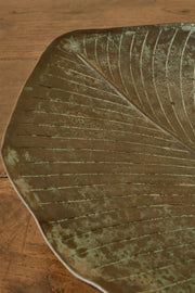 Mid 20th century verdigris copper, leaf tray