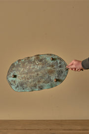 Mid 20th century verdigris copper, leaf tray