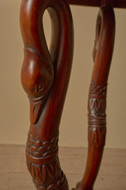 Early 20th century Mahogany and black marble Gueridon table